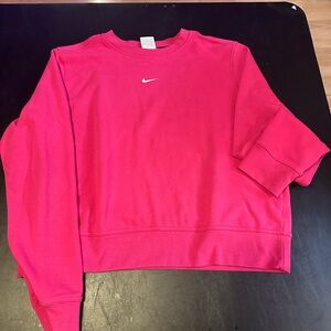 Nike Women's Bright Pink Crew Neck Sweater